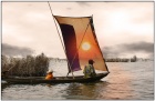 Pirogue  voile prs de Ganvi