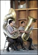 Musiciens au Parque Central d'Antigua