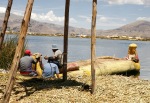 Lac Titicaca : ies flottantes en roseaux